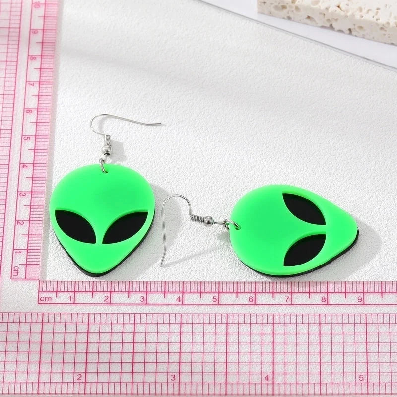 2 Pieces Halloween Fashion Skull Plating Copper Drop Earrings