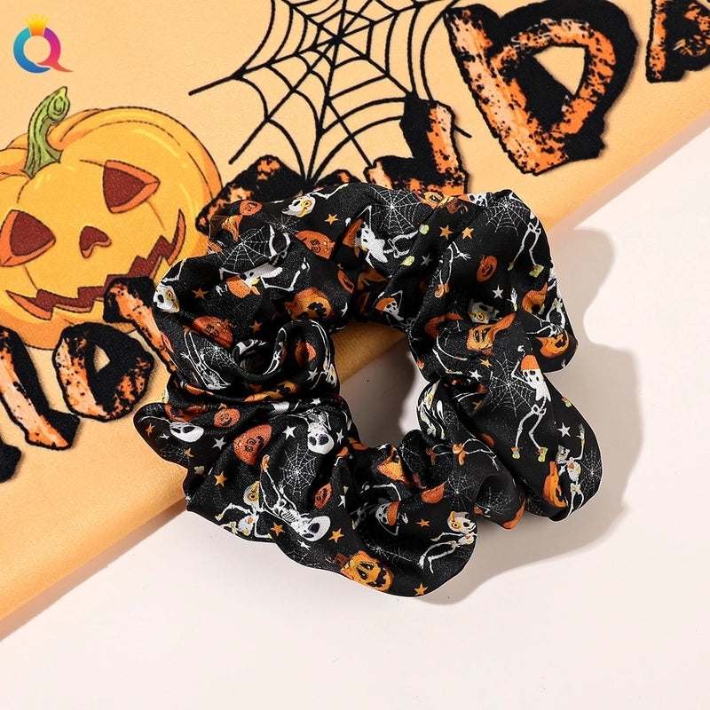 Halloween Funny Pumpkin Hair Tie