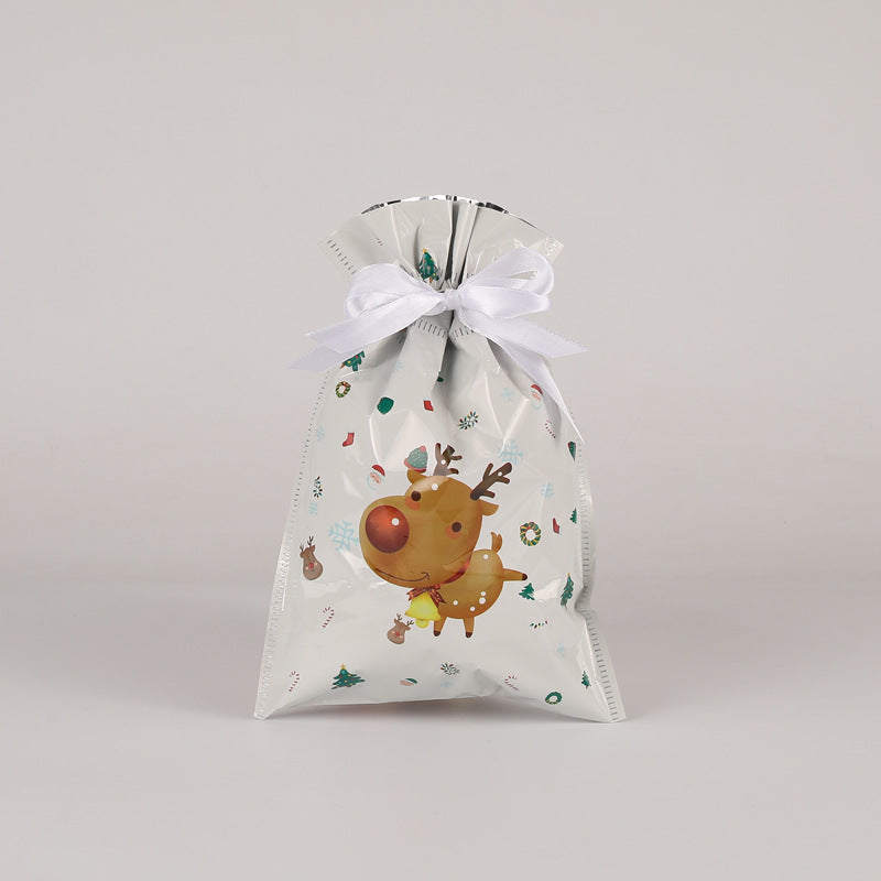Christmas Gift Bag 2025 Santa Claus Style Drawstring Bag Candy Packaging Gift Bag
