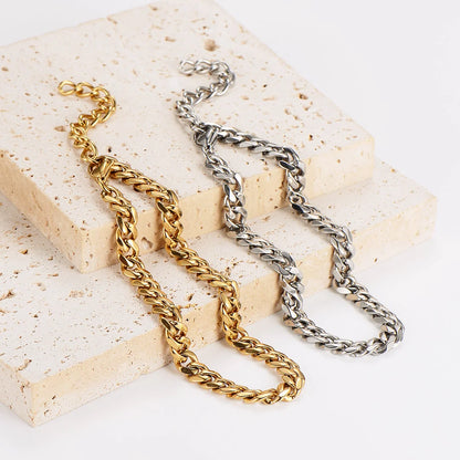 6 Pieces Unisex Minimalist Geometric Stainless Steel Anklets