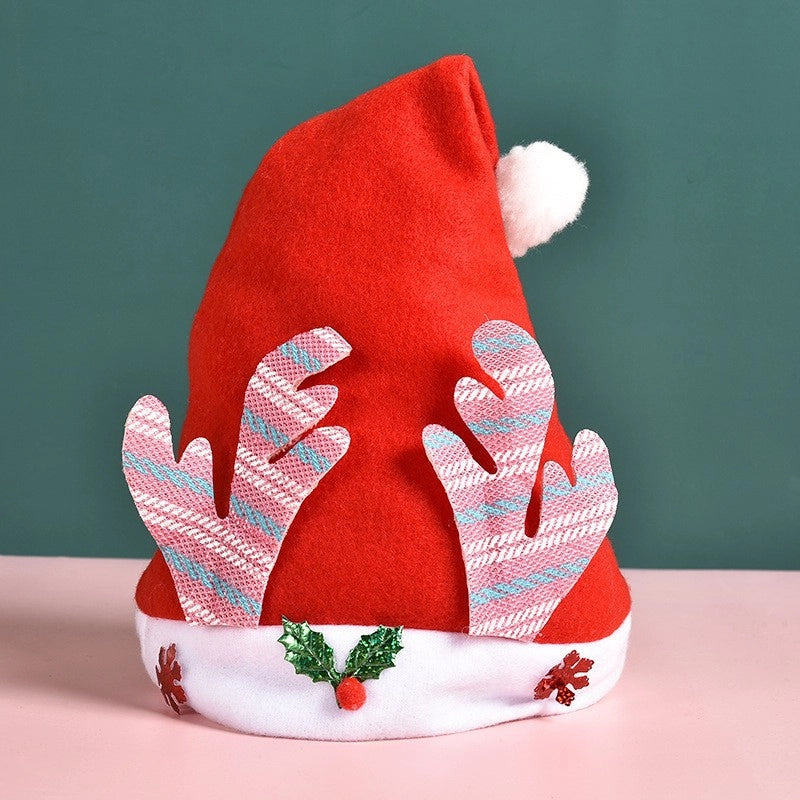 Christmas Fashion Antlers Cloth Party Christmas Hat