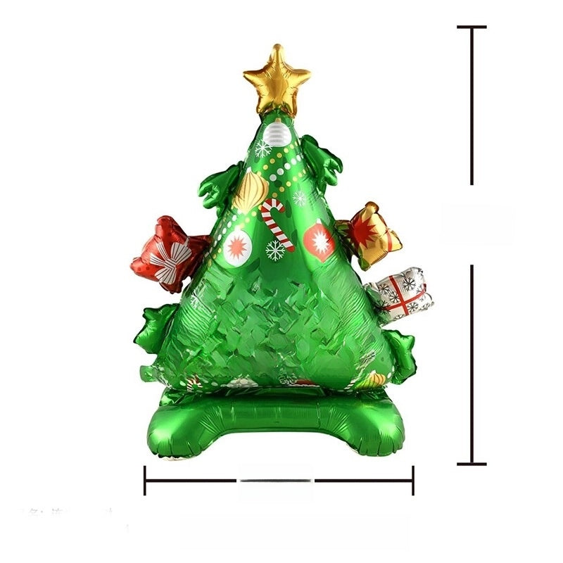 Christmas Casual Christmas Tree Santa Claus Snowman Aluminum Film Party Balloon Balloons