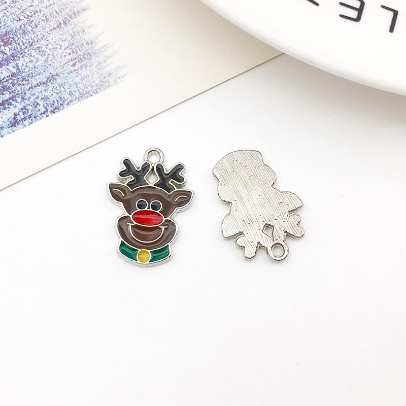1 Piece 16 * 21mm 18 * 20mm 18 * 21mm Alloy Snowman Snowflake Elk Pendant Jewelry Accessories