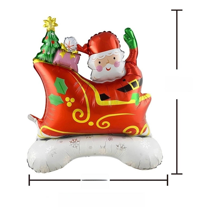 Christmas Casual Christmas Tree Santa Claus Snowman Aluminum Film Party Balloon Balloons