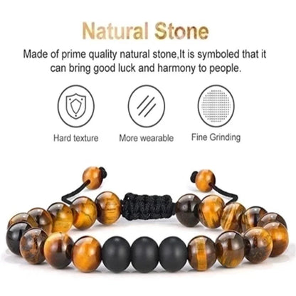 Fashion Gradient Color Natural Stone Agate Beaded Bracelets