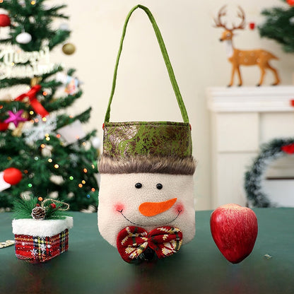 Christmas Gift Bag Candy Bag Christmas Decoration Burlap Santa Claus Apple Bag Gift Bag