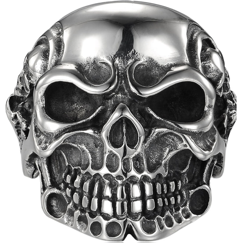 Retro Skull Titanium Steel Halloween Men's Rings