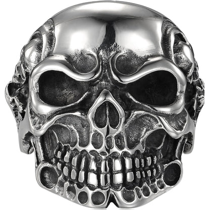 Retro Skull Titanium Steel Halloween Men's Rings