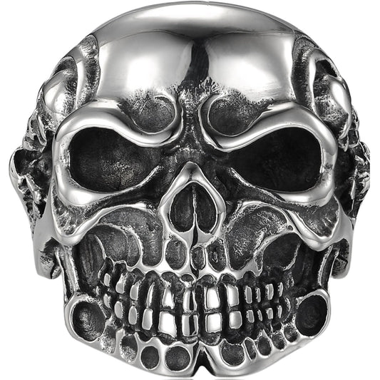 Retro Skull Titanium Steel Halloween Men's Rings
