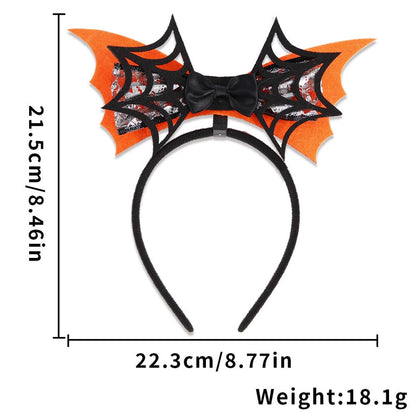 Halloween Hip-Hop Cool Style Cat Spider Web Plastic Felt Cloth Club Party Street