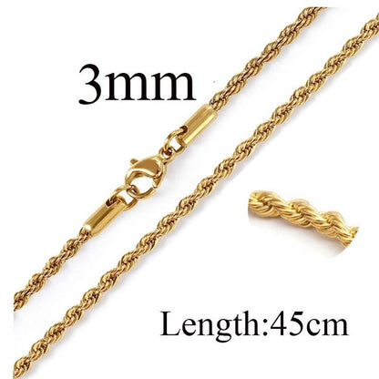 Titanium Steel Minimalist Waves Plating Necklace