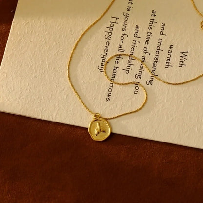 Vacation Marine Style Beach Tortoise Starfish Hippocampus 304 Stainless Steel 18K Gold Plated Pendant Necklace