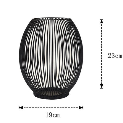 Christmas Retro Minimalist Solid Color Iron Candlestick