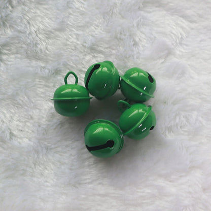 100 Pieces Fashion Bell Metal Iron Plating Christmas Women'S Keychain