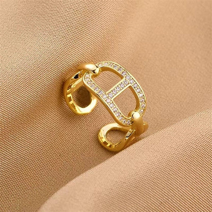 Copper 18K Gold Plated Minimalist Shiny Plating Snake Rings