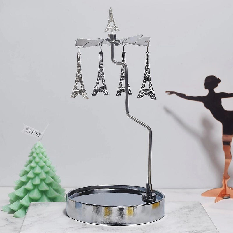 Novelty Solid Color Stainless Steel Metal Candlestick