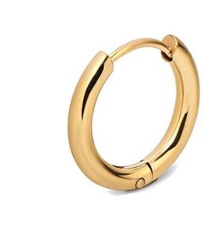 Minimalist Round Stainless Steel Earrings 1 Piece