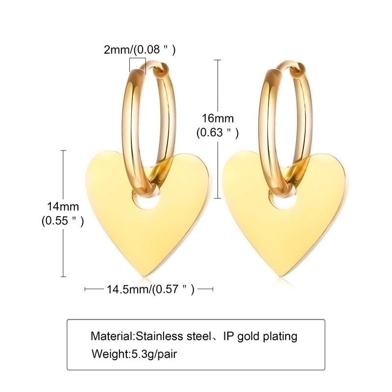 1 Pair Minimalist Star Plating Inlay 201 Stainless Steel Zircon 18K Gold Plated Drop Earrings