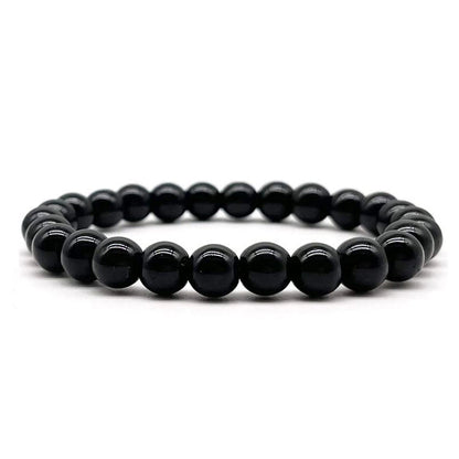 Minimalist Solid Color Natural Stone Beaded Bracelets