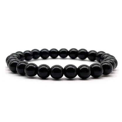 Minimalist Solid Color Natural Stone Beaded Bracelets