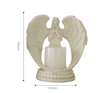 Christmas Vintage Style Minimalist Angel Resin Candlestick