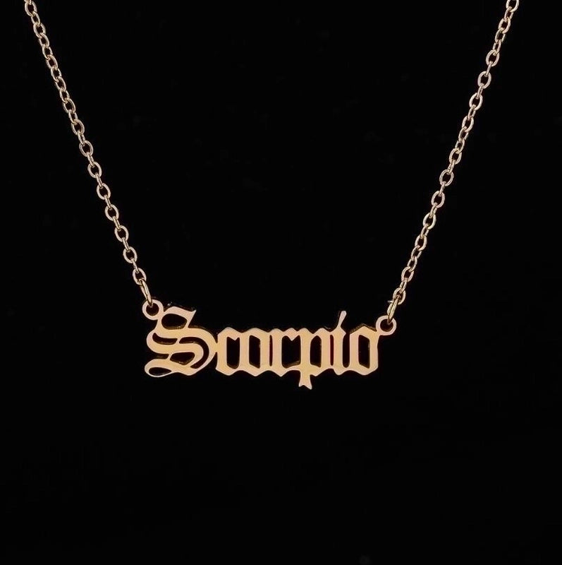 Fashion Constellation 201 Stainless Steel 18K Gold Plated Stainless Steel Necklaces