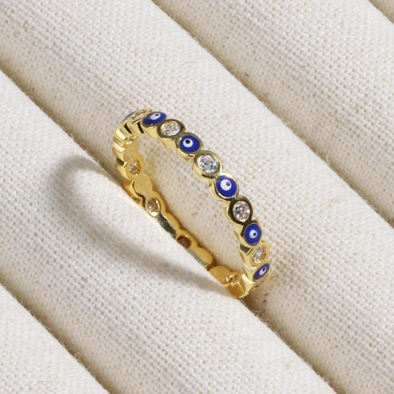 Copper Devil's Eye Rings