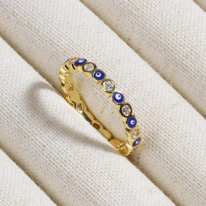 Copper Devil's Eye Rings