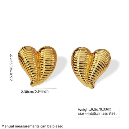 1 Pair Minimalist Triangle Plating 304 Stainless Steel Imitation Gold Stainless Steel Earrings