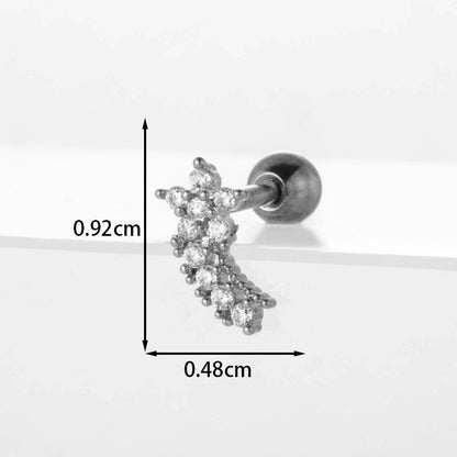 Ear Cartilage Rings & Studs Flower 316L Stainless Steel Copper