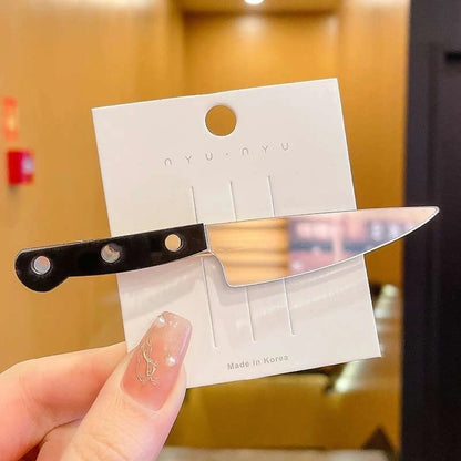 Halloween Funny Cool Style Women's Scissors Bulb Mixed Materials Hair Clip