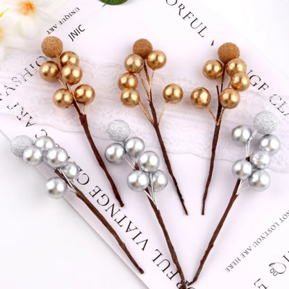 Simulation Plant Bubble Berry Flower Branches Wedding Gift Box Decoration Supplies Amazon Simulation Berry Christmas Accessories