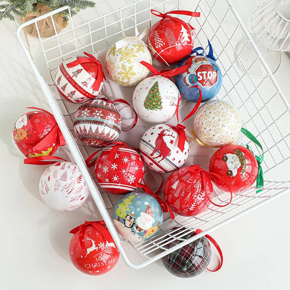 Christmas Ball Pendant Snowman Foam Ball Ornament Christmas Tree Hanging Ball Atmosphere Decoration Supplies