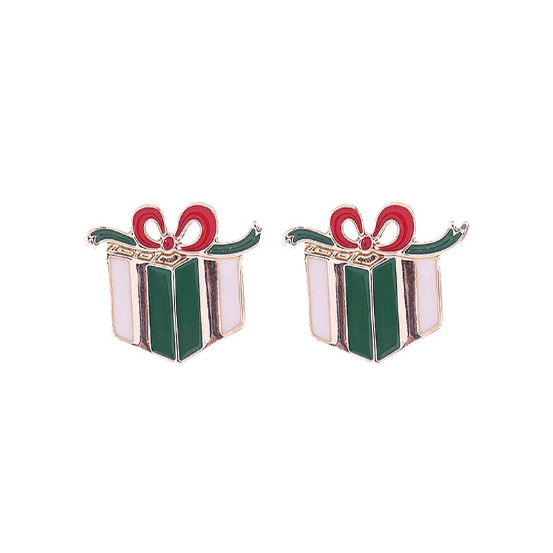 Christmas Cute Minimalist Christmas Tree Santa Claus Snowman Alloy Party Festival