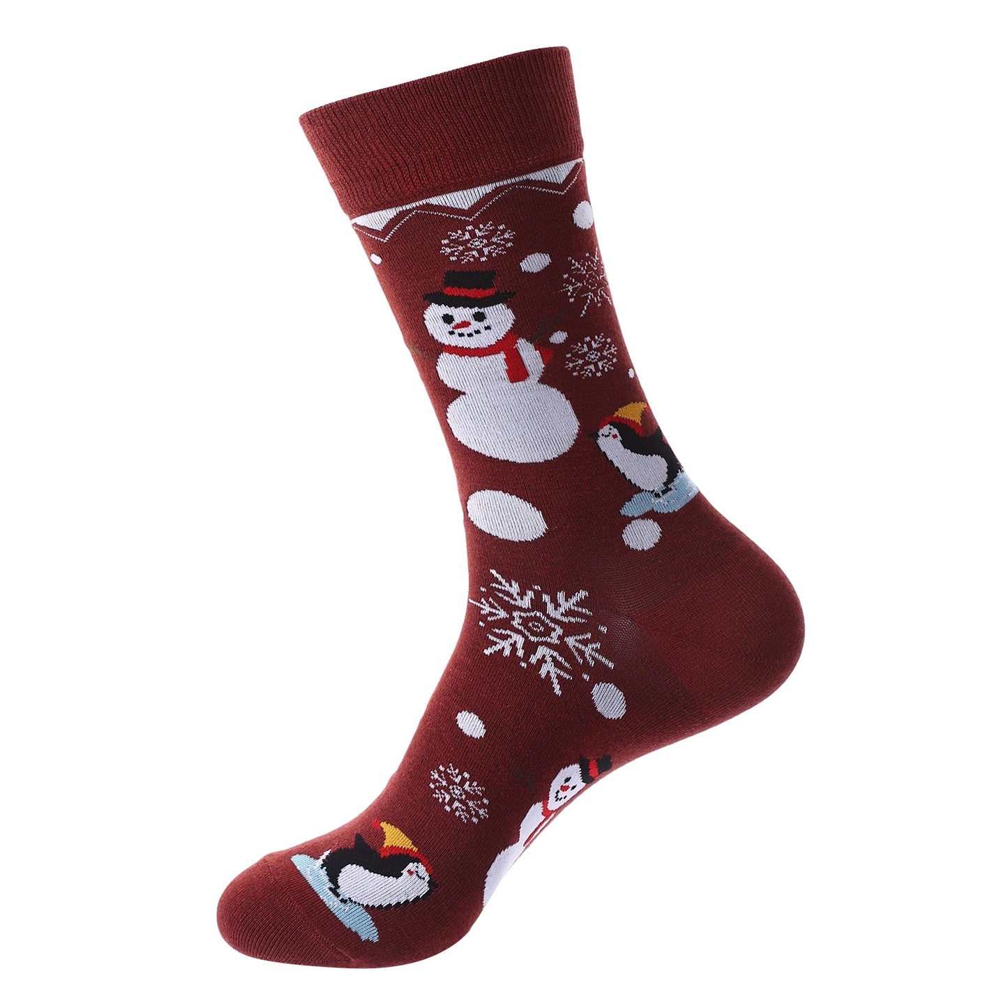 10 Pairs Haichin Christmas Mid-calf Socks For Men Trendy Brand Christmas Socks For Women Santa Claus Trendy Socks