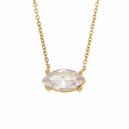 Geometric Stainless Steel 18K Gold Plated Necklaces