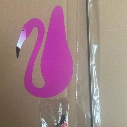 2 Pieces Swirl Bird Beach Flamingo Wind Chime Home Yard Backyard Party Garden Decoration Windmill