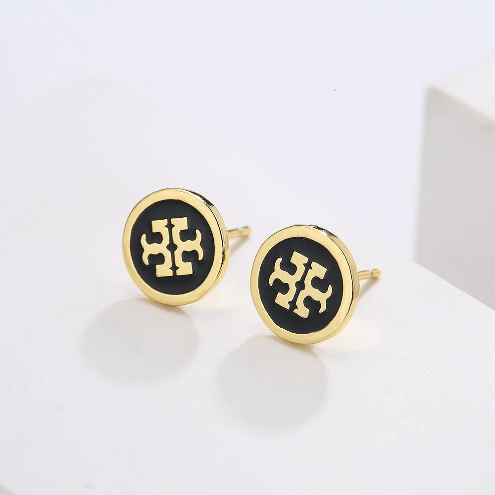 Minimalist Irregular Geometric Copper Stud Earrings