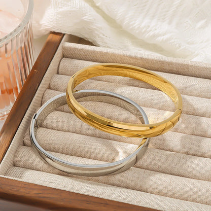 IG Style Circle Sphere Stainless Steel Electroplating Bangles