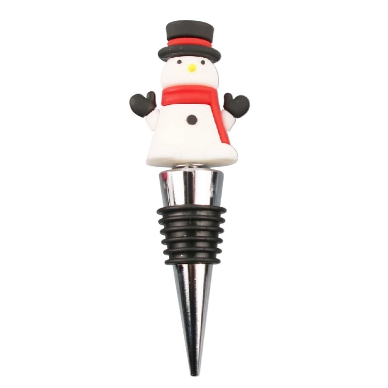 Christmas Cute Cartoon PVC Aluminium Alloy Wine Stopper 1 Piece