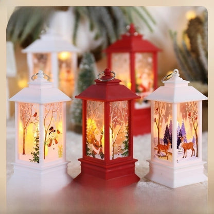 Christmas Vintage Style Christmas Tree Santa Claus Snowman Plastic Daily Festival