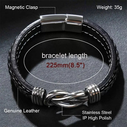 Popular Bracelet Punk Bracelet Leather Men's Bracelet Christmas Women's Bracelet Children's Jewelry