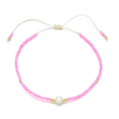 Bohemian Colorful Freshwater Pearl Seed Bead Bracelets