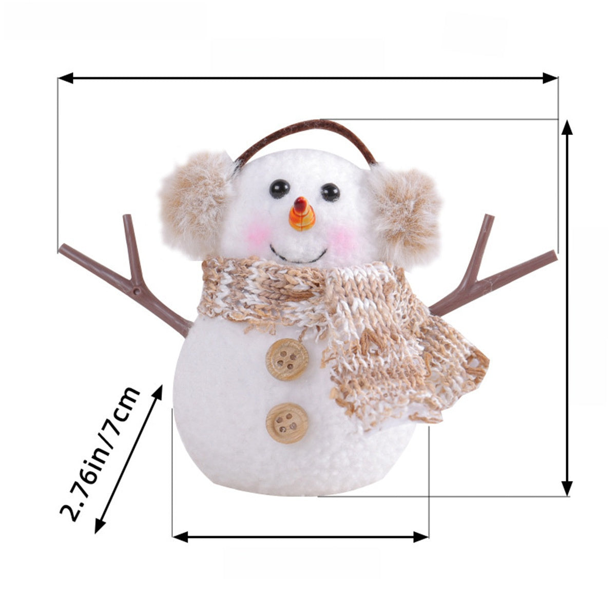 Christmas Decoration Christmas Sequin Lighted Rudolph Doll Christmas Glowing Faceless Gnome Doll Ornament