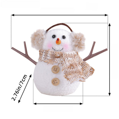 Christmas Decoration Christmas Sequin Lighted Rudolph Doll Christmas Glowing Faceless Gnome Doll Ornament