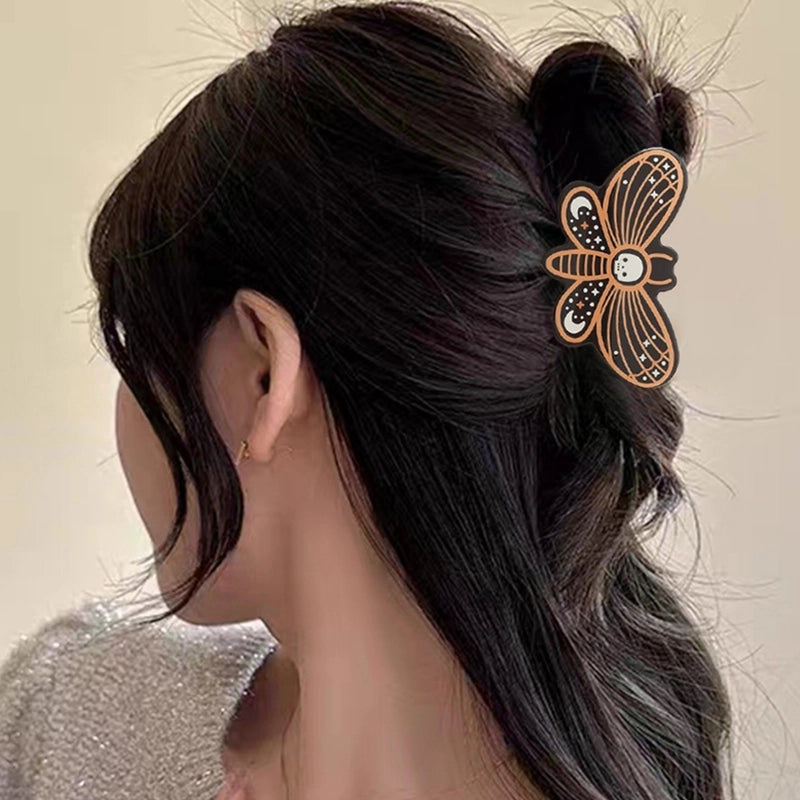 Halloween Cute Funny Women's Pumpkin Spider Web Acetic Acid Sheets Stoving Varnish Hair Claws