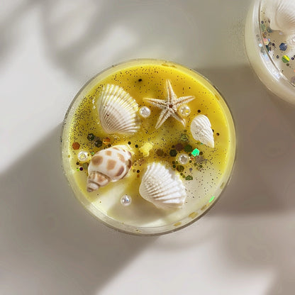 Beach Starfish Shell Soy Wax Candle