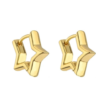 1 Pair Fashion Twist Plating Copper Gold Plated Earrings