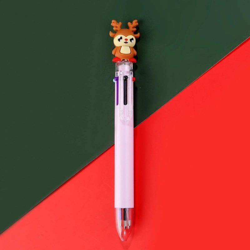 1 Piece Christmas Tree Santa Claus Learning Christmas Plastic Silica Gel Cute Ballpoint Pen