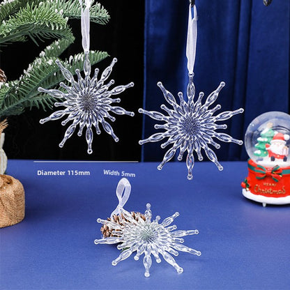 Christmas Design Christmas Tree Snowflake Reindeer Keychain Acrylic Ice Stick Pendant